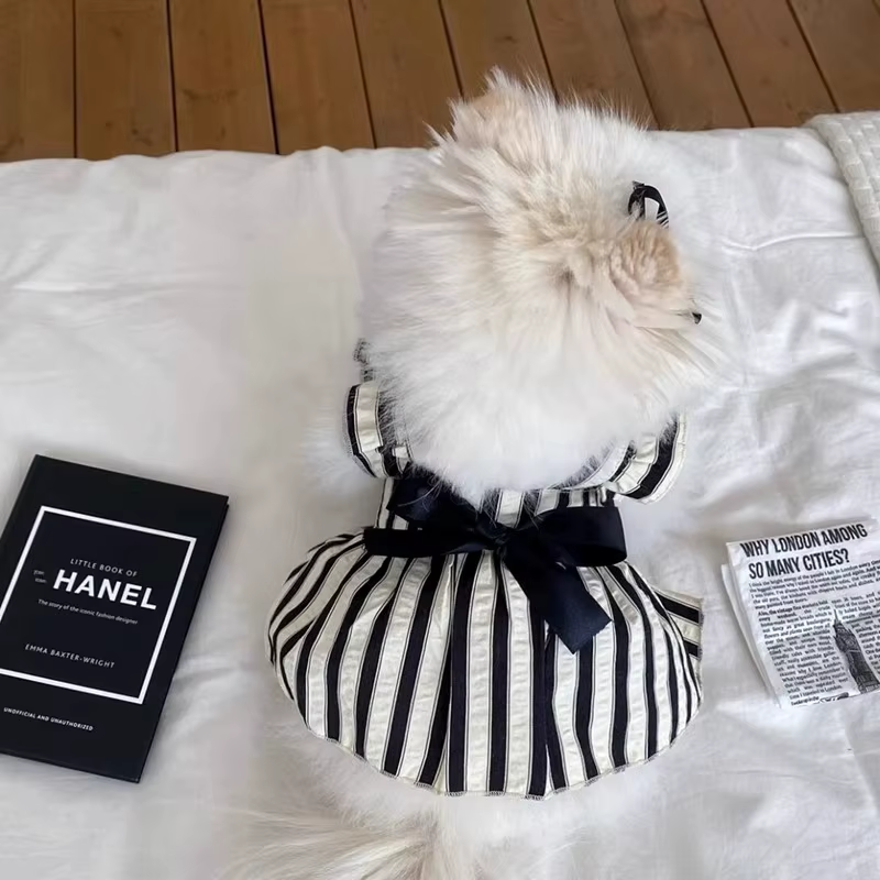 Ropa verano para perro Chihuahua: vestido transpirable con lazo - imagen 5