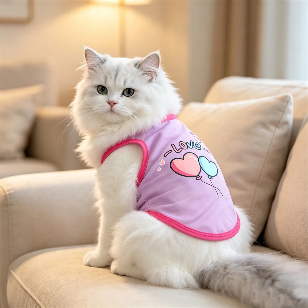 Chaleco Verano Estampado para Gatos y Perros Pequeños - imagen 5
