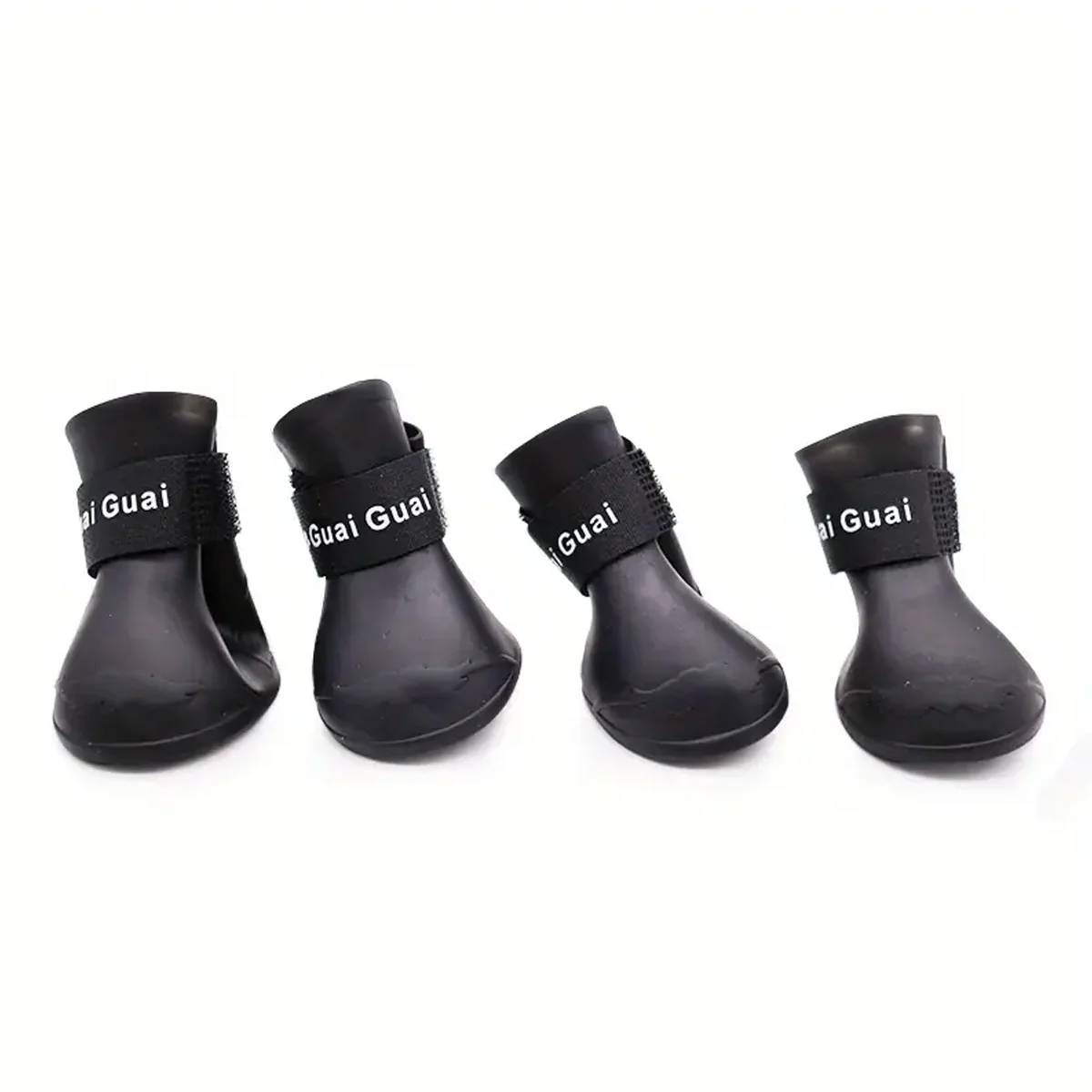 Botas impermeables para perros en color rojo