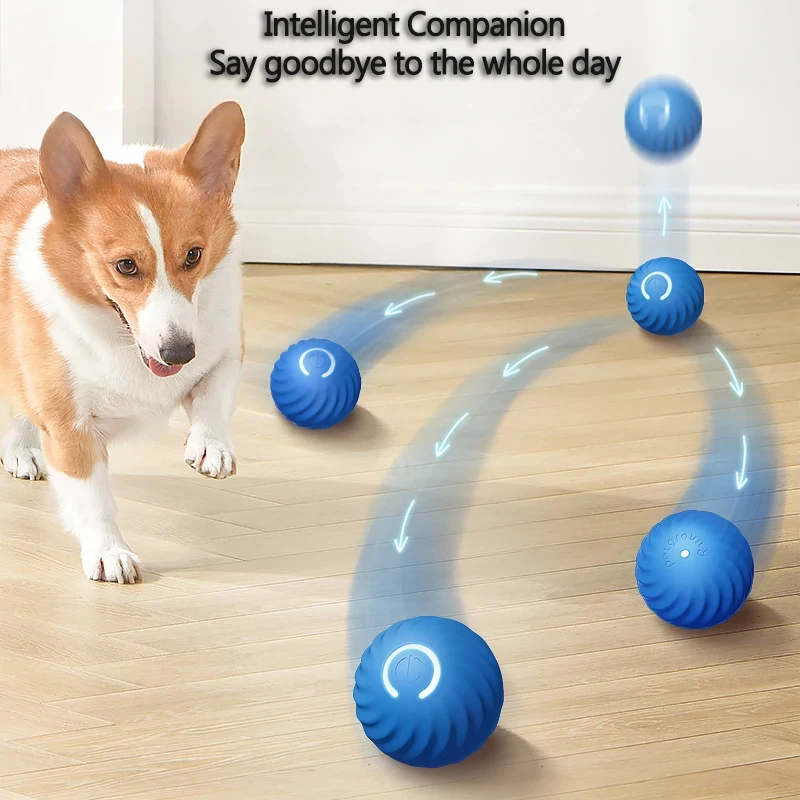 Pelota de salto automática recargable para perros y gatos, juguete eléctrico interior - imagen 3