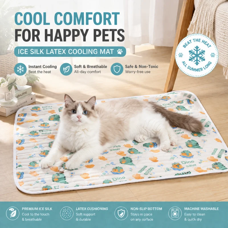 Colchoneta Refrescante Fría para Perros y Gatos – Verano - imagen 4