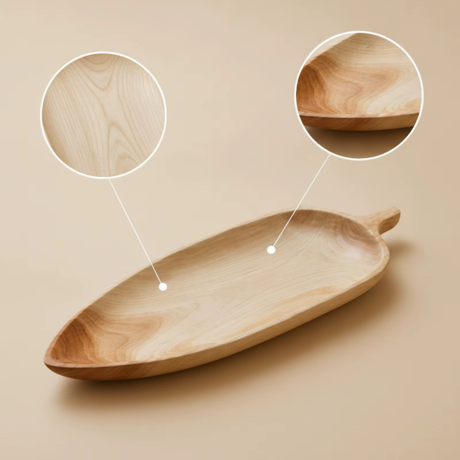 Plato de madera multiusos con asa para gatos y perros, bandeja - imagen 3
