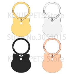Placas identificativas grabables para gatos y perros – Set acero inoxidable