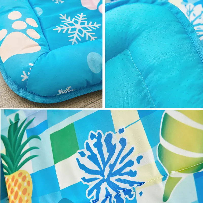 Almohadilla refrescante para gatos y perros con estampado de huellas - imagen 3
