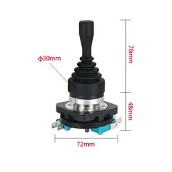 Joystick Metálico con Efecto Hall para Uso Industrial
