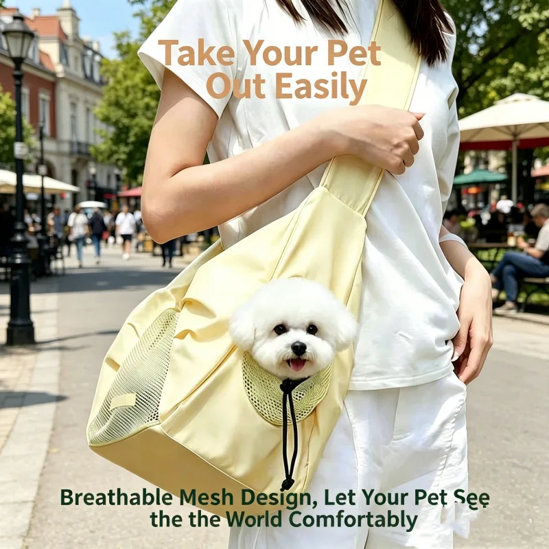 Bolsa de transporte transpirable para gatos y perros cruzada de verano - imagen 5