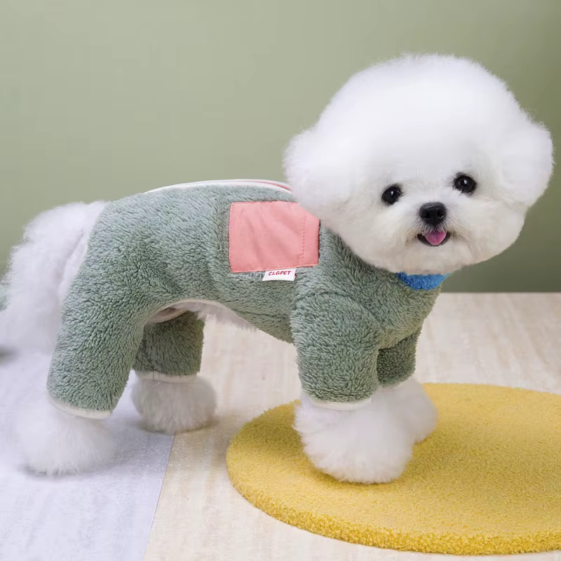 Mono con cremallera para perros pequeños – Abrigo 4 patas cálido para Yorkshire - imagen 4