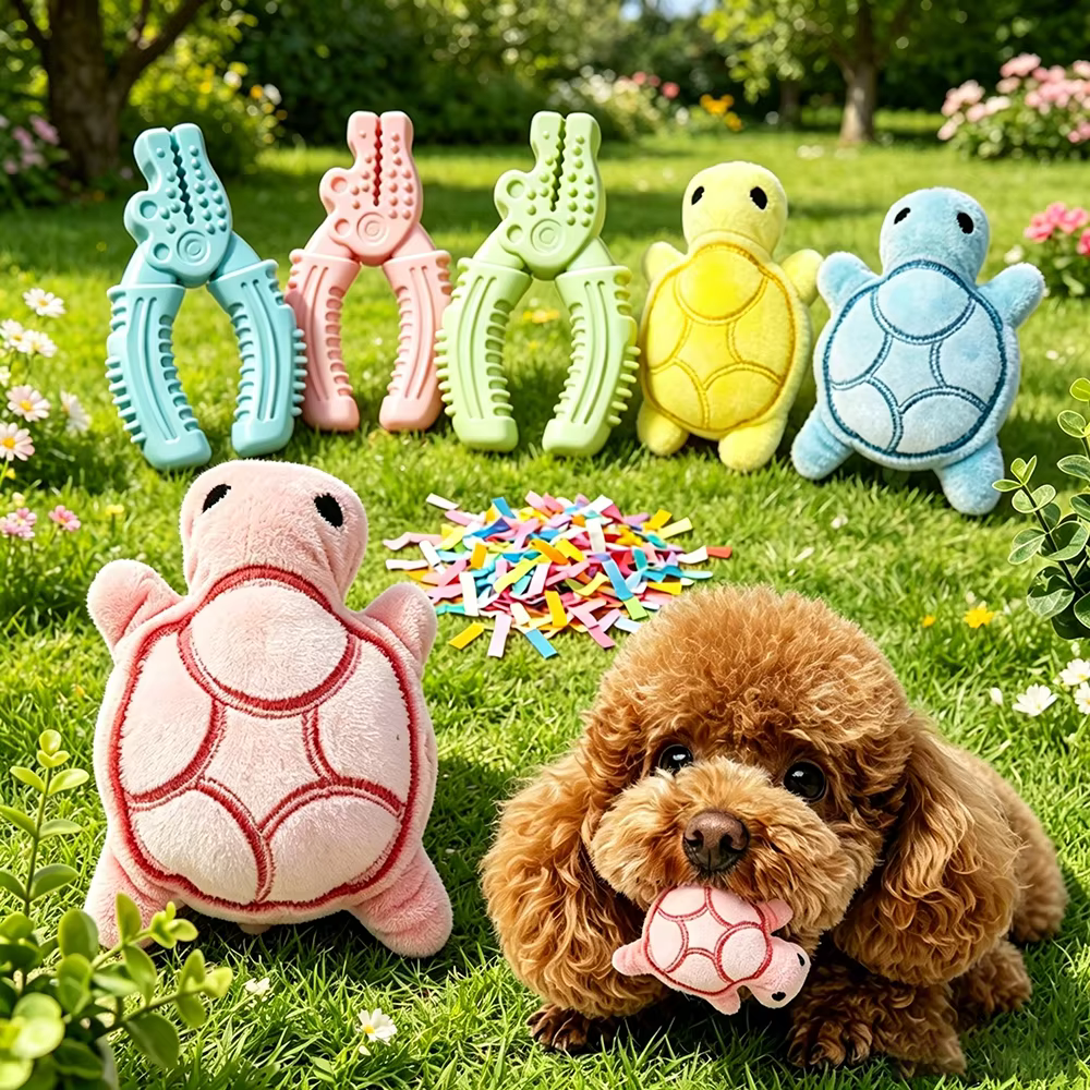 Juguete tortuga para masticar y morder perros pequeños, Teddy - imagen 4