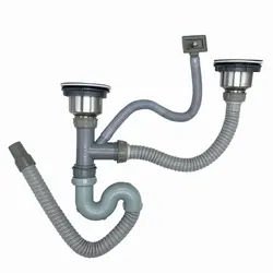 Juego de desagüe universal para fregadero de cocina, antiolores