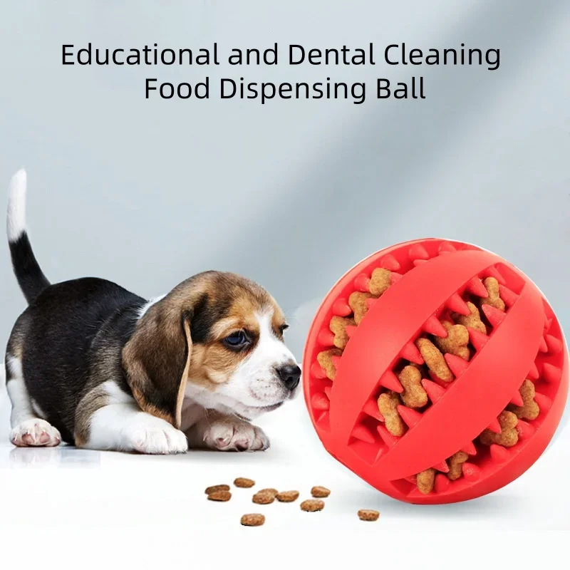 Pelota interactiva para alimentación de perros