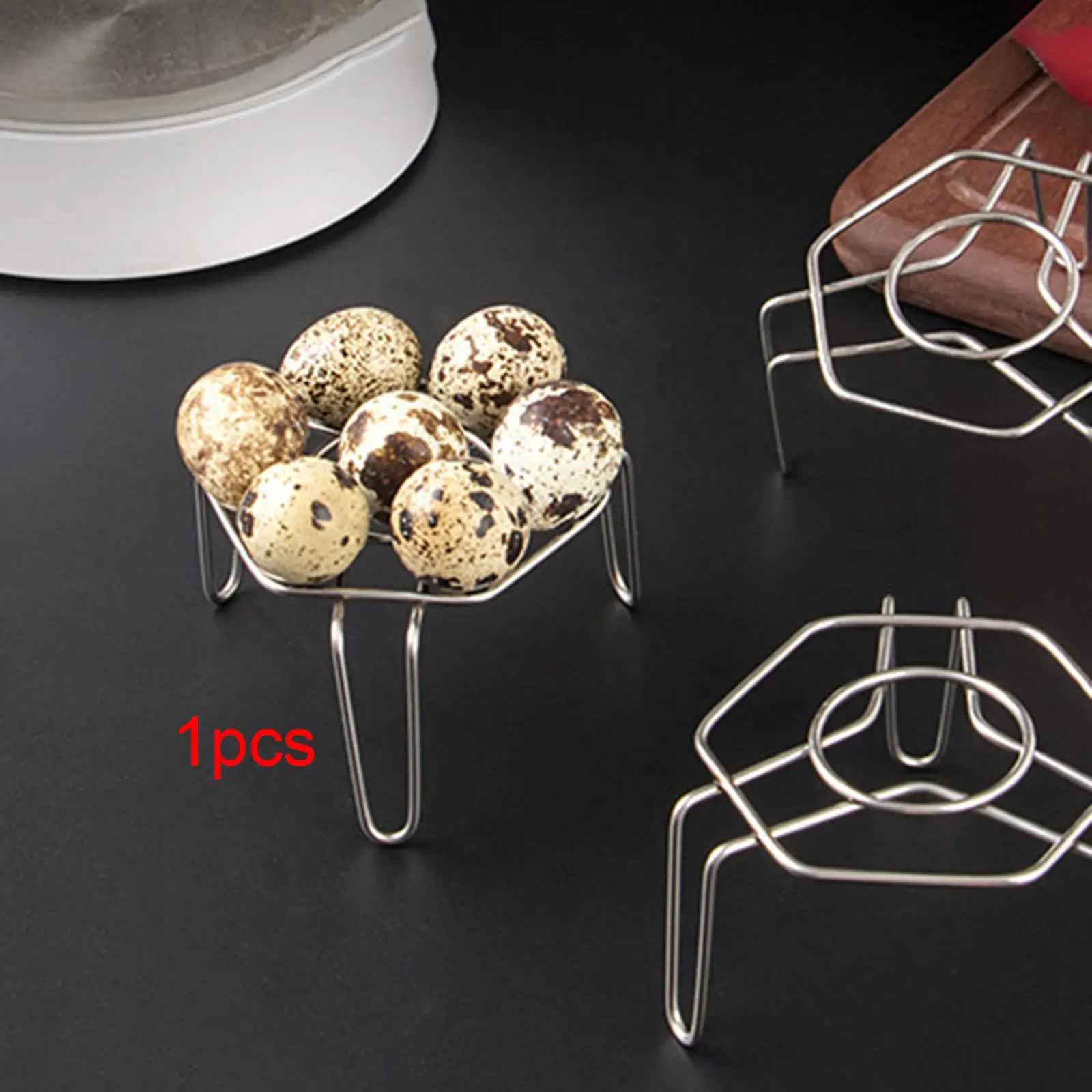Rejilla vaporera mini de acero inoxidable para huevos de codorniz - imagen 4