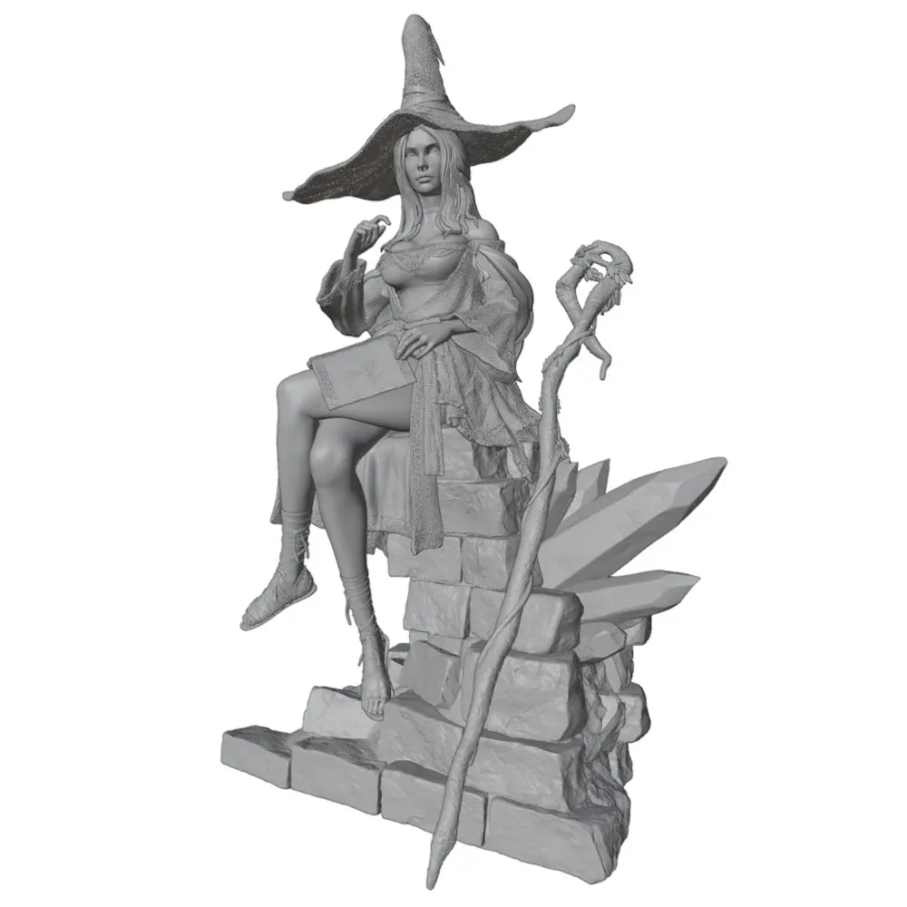 Miniatura Anime 1/24 para Pintar – Figura DIY sin Ensamblar, 75mm - imagen 2