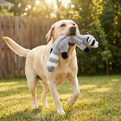 Juguete sonoro de peluche sin relleno para perros que mastican