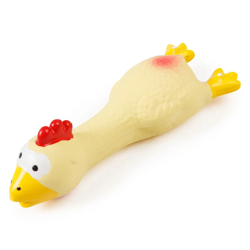 Juguete de Látex Natural en Forma de Pollo para Perros y Gatos - imagen 4