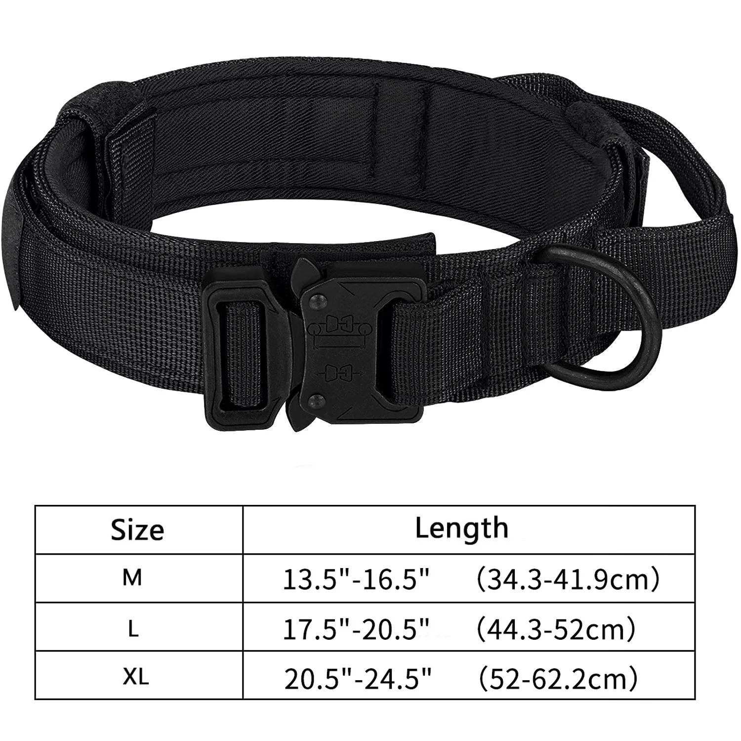 Collar tipo táctico para paseos y entrenamiento