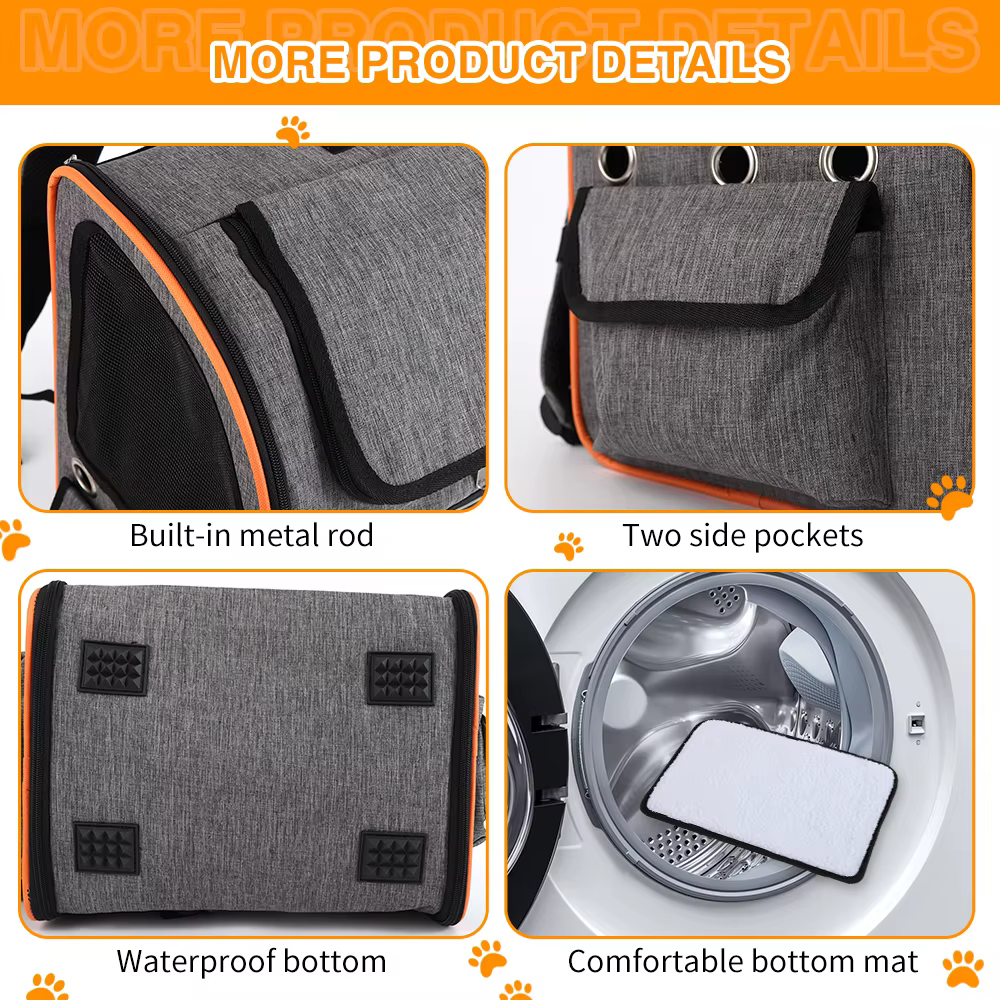 Mochila transportadora con correas ajustables