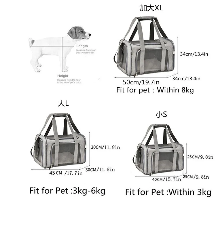 Bolsa de transporte para mascotas