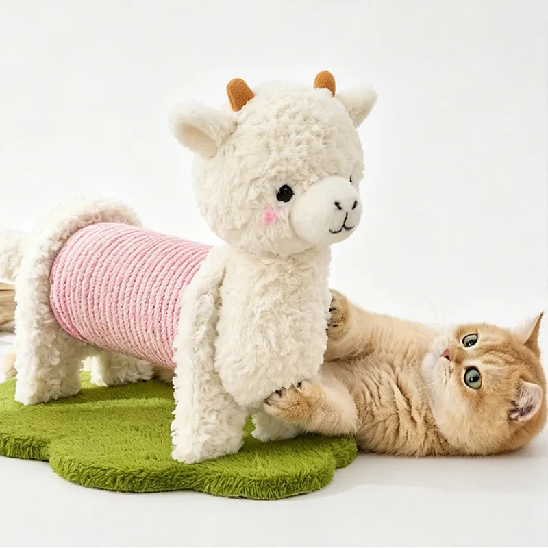 Rascador para Gatos con Rueda y Protector de Sofá – Sisal natural - imagen 5