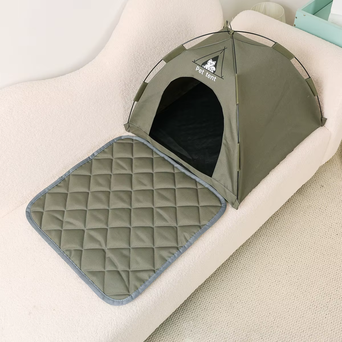 Casa plegable y tienda para gatos, perros: nido cálido portátil - imagen 4