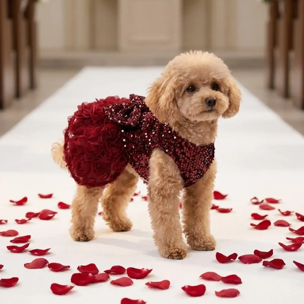 Vestido de fiesta para perros y gatos
