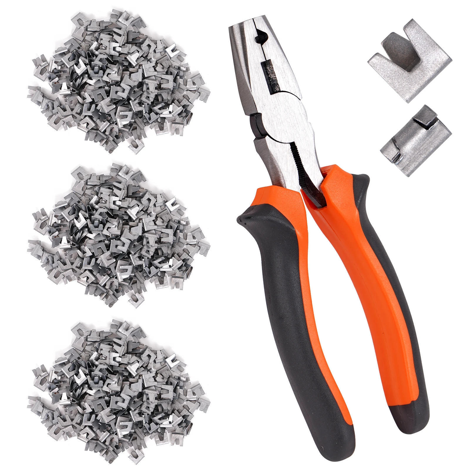 Alicates de instalación de jaula con clavos y abrazaderas