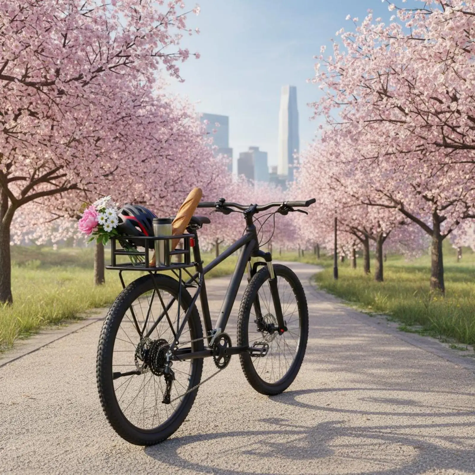 Cesta trasera para bicicleta con portamascotas metálico - imagen 5