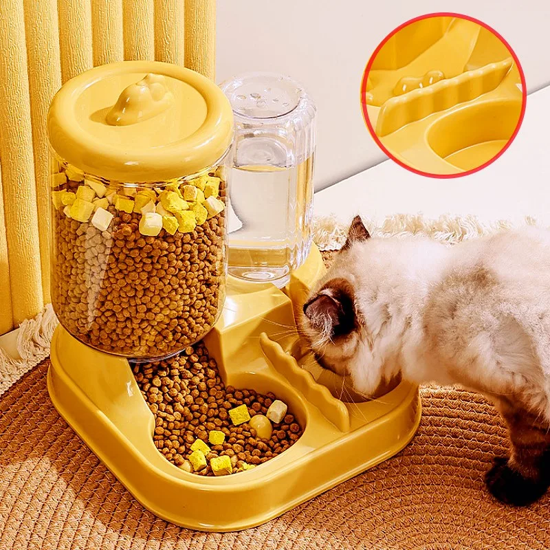 Comedero automático 2 en 1 para gatos y perros con doble cuenco - imagen 3