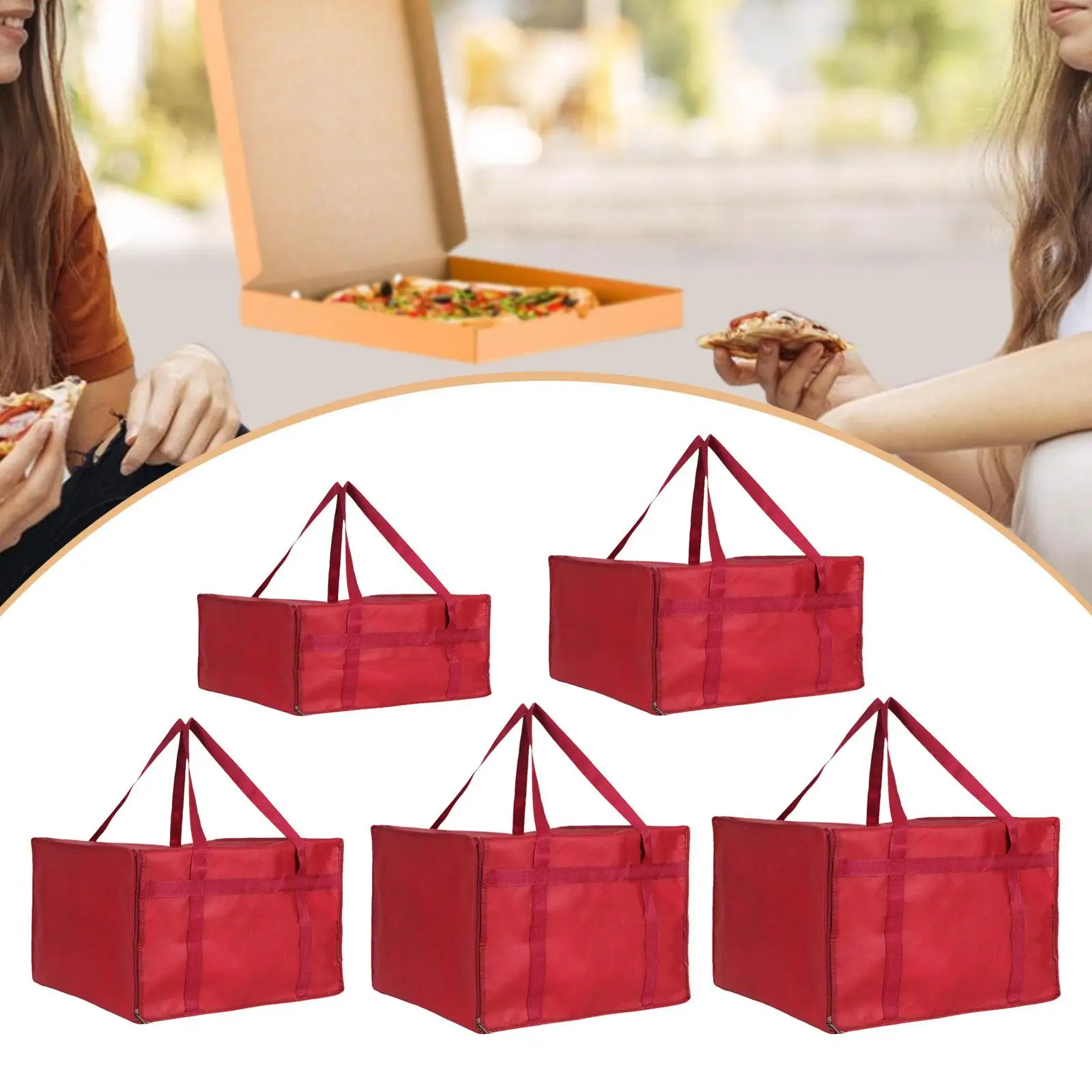 Bolsa térmica catering con placa extraíble – Aislada para entrega de alimentos - imagen 2