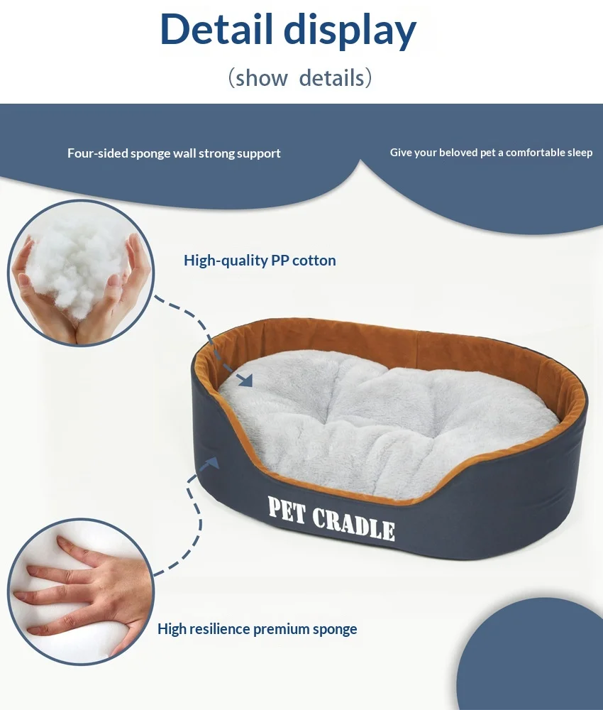 Cama cálida y confortable para mascotas