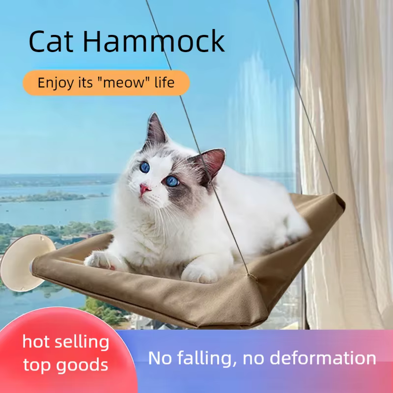 Hamaca colgante para gatos de invierno con ventosas, fácil instalar - imagen 5