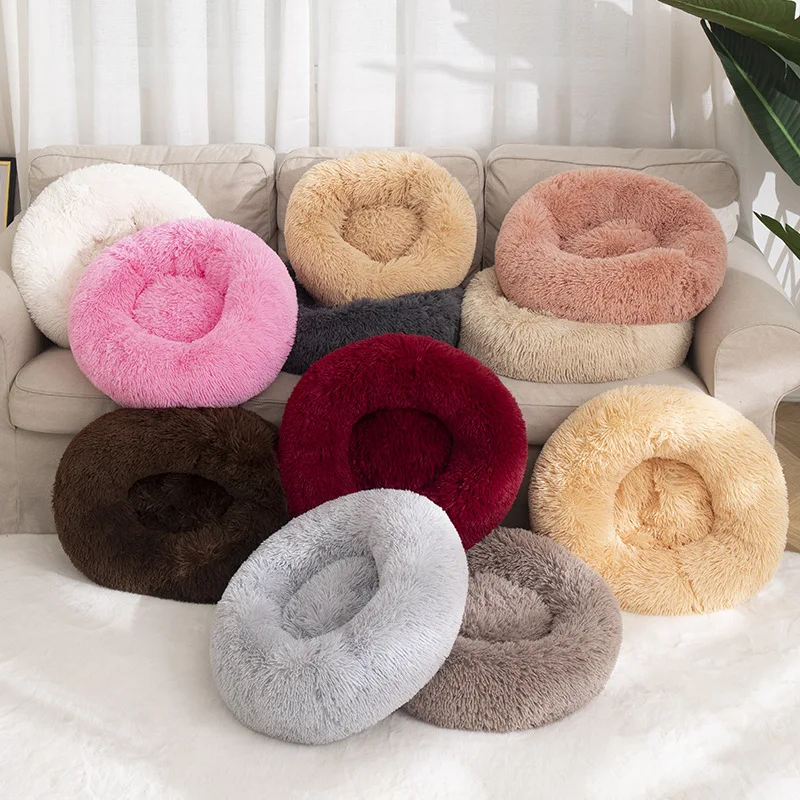 Cama para perro Donut en felpa suave y esponjosa