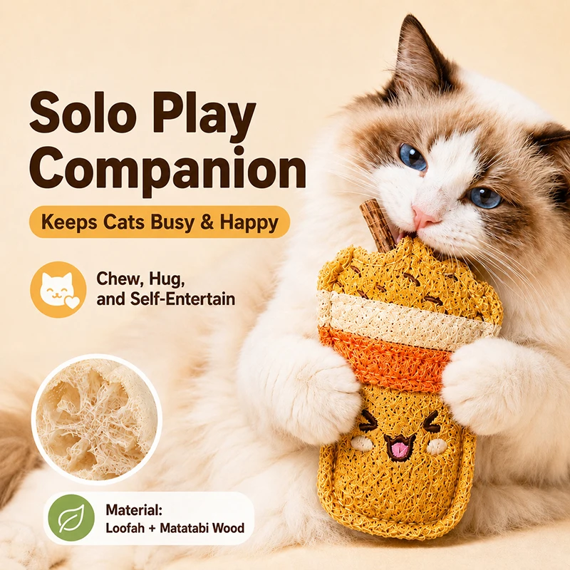 Juguete masticable para gatos con varilla de matatabi y dental natural - imagen 4