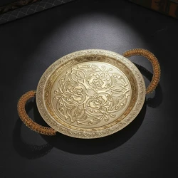Bandeja de Metal con Asas para Mascotas – Decorativa y Duradera