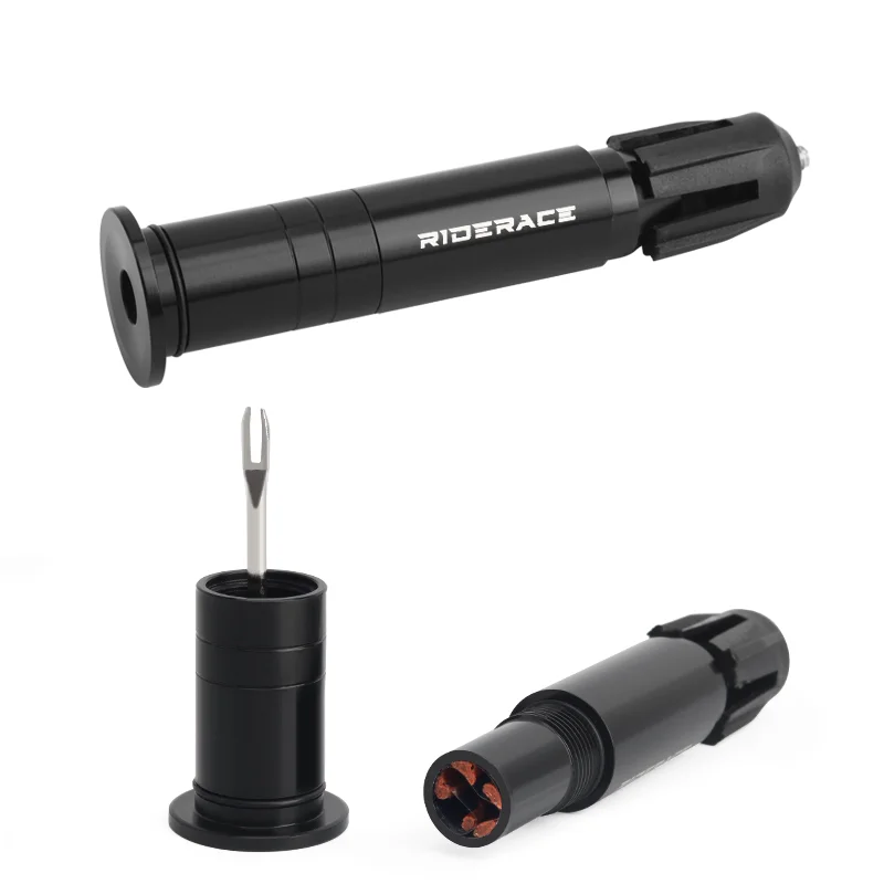 Kit compacto de reparación tubeless riderace