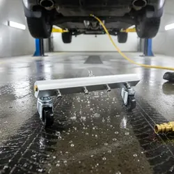 Limpiador de bajos de coche ergonómico con ruedas, para perros y gatos