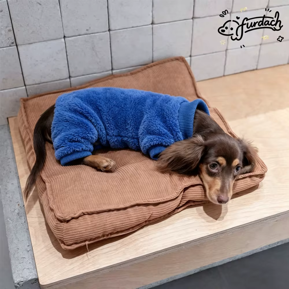 Abrigo polar invierno para perros teckel: sudadera cálida 4 pattes - imagen 2
