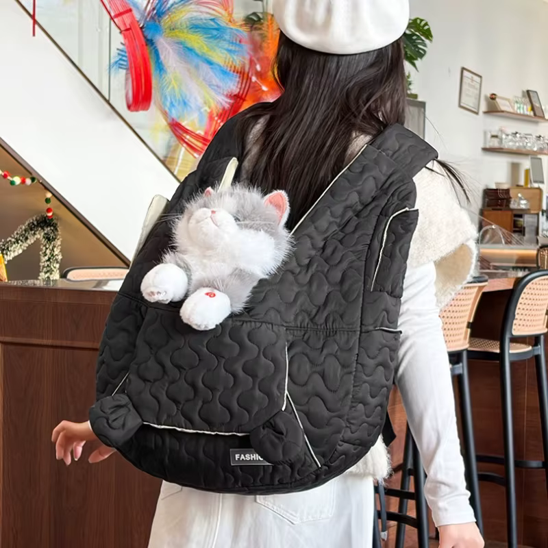 Mochila transporte para gatos y perros – Transpirable y portátil - imagen 3