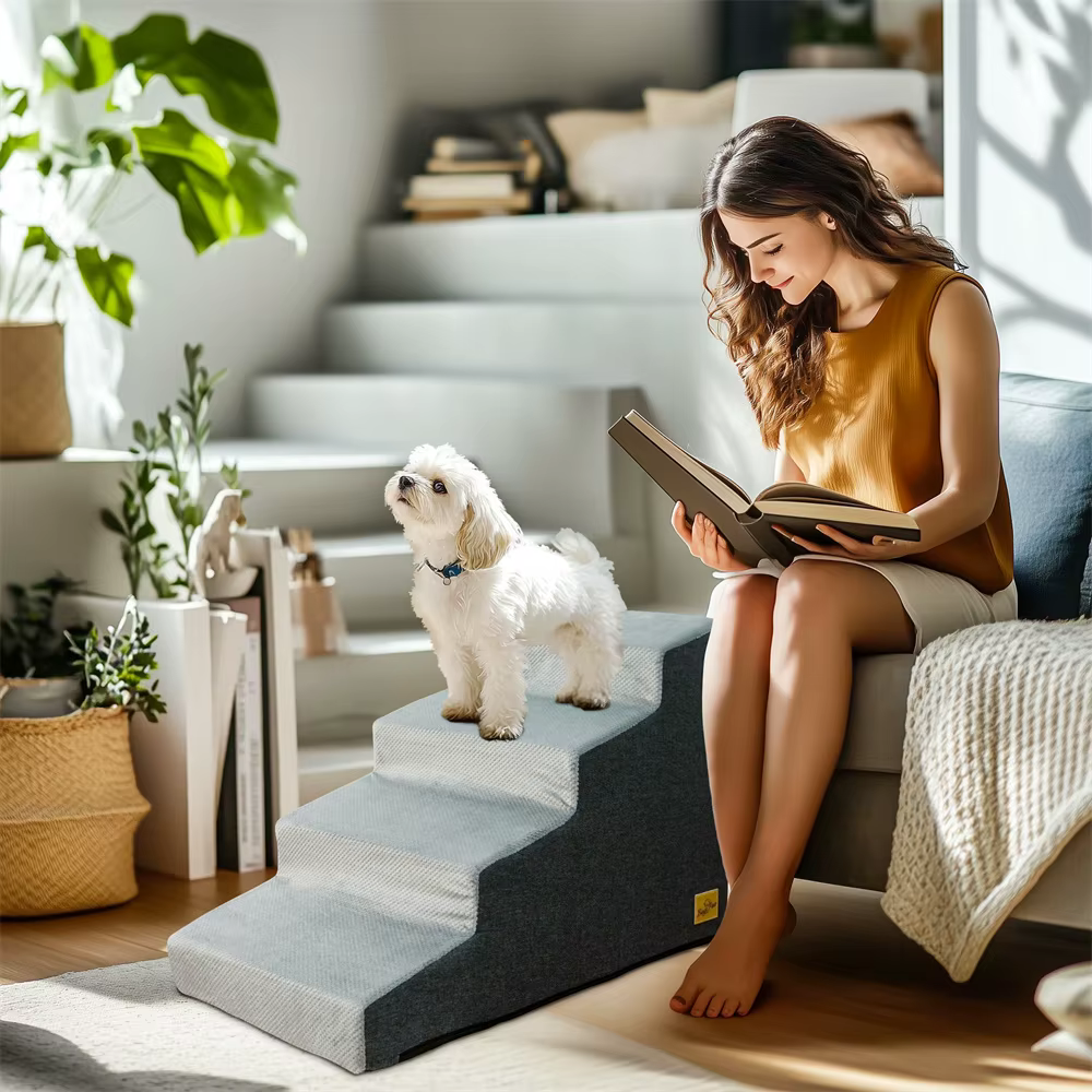 Rampa escalera desmontable y lavable de espuma para perros y gatos - imagen 5