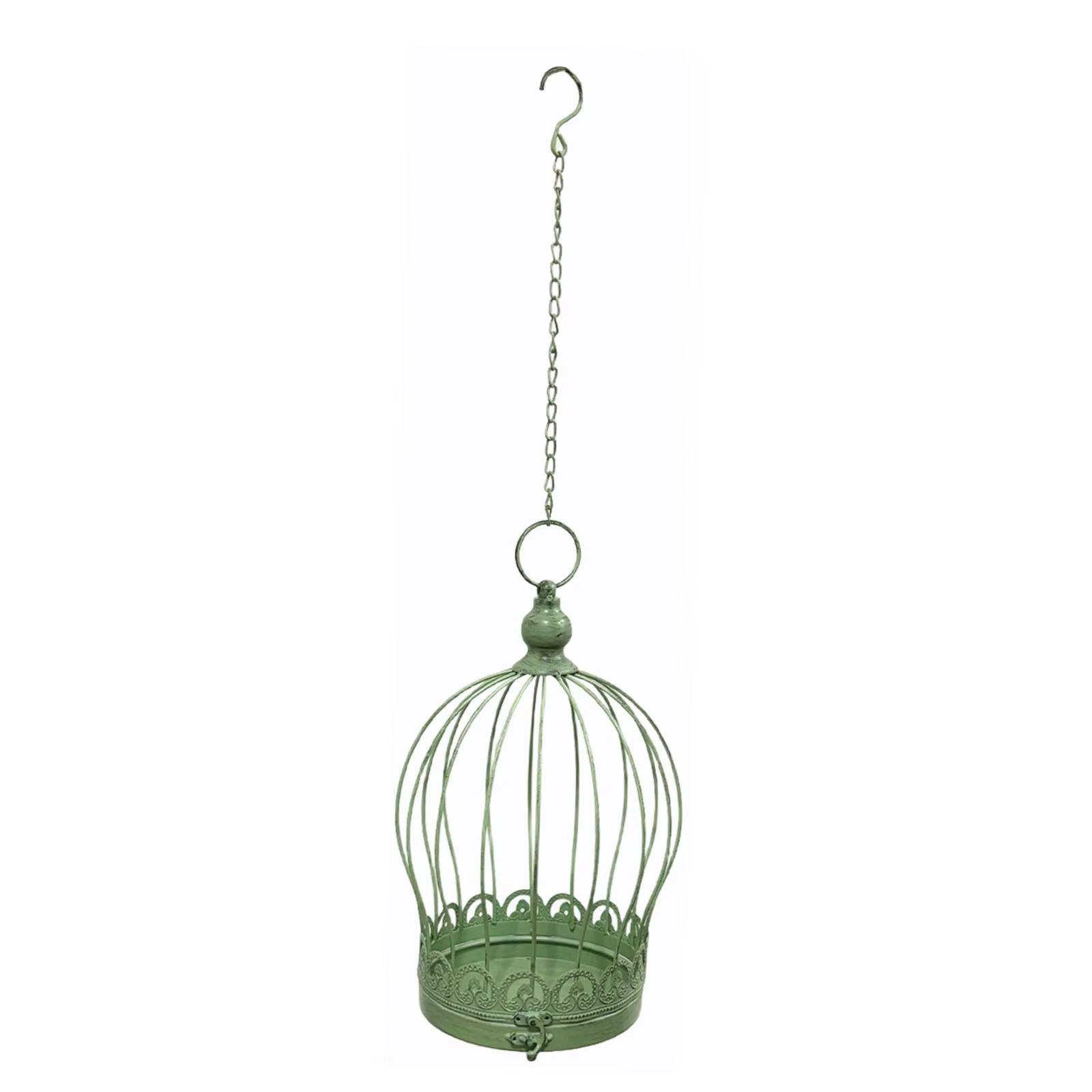 Soporte colgante vintage para macetas de hierro, colgador jardín - imagen 3