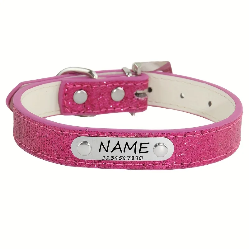 Collar de perro personalizado con etiqueta de identificación y nombre - imagen 4