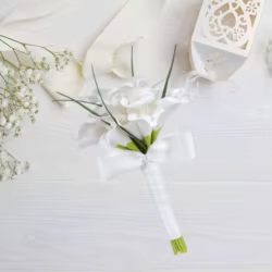 Ramo de novia artificial lirio de cala para boda y San Valentín