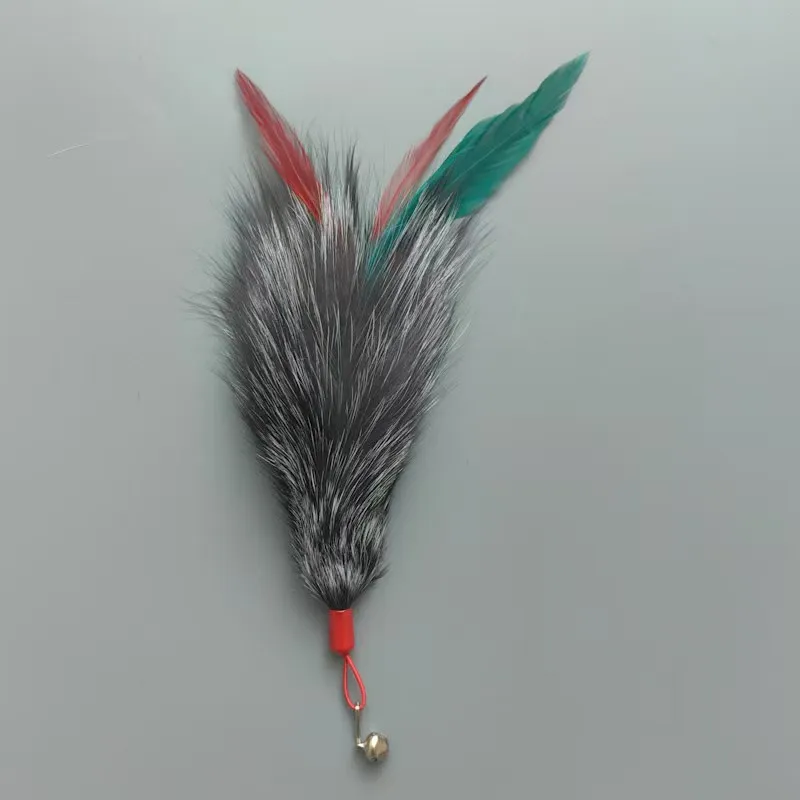 Juguetes para gatos con plumas y cabezales de repuesto - set de 2 - imagen 4