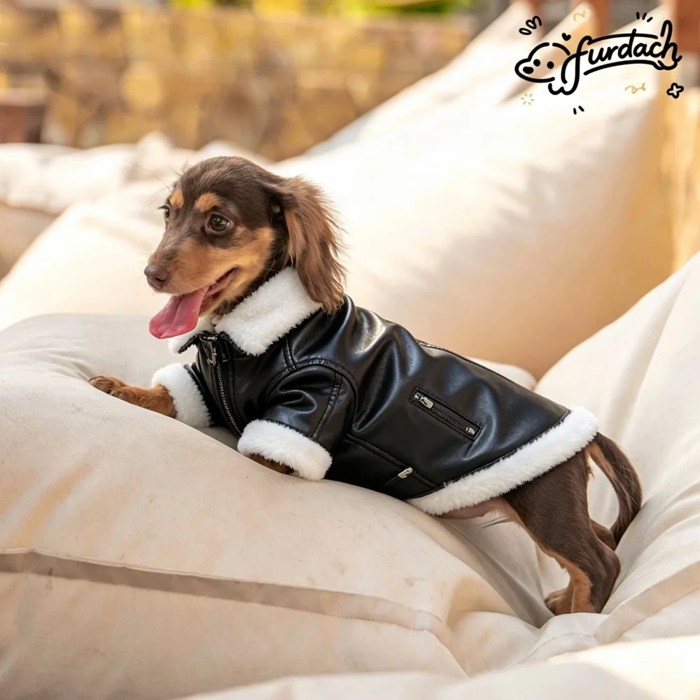 Chaqueta estilo “cuero” con interior cálido