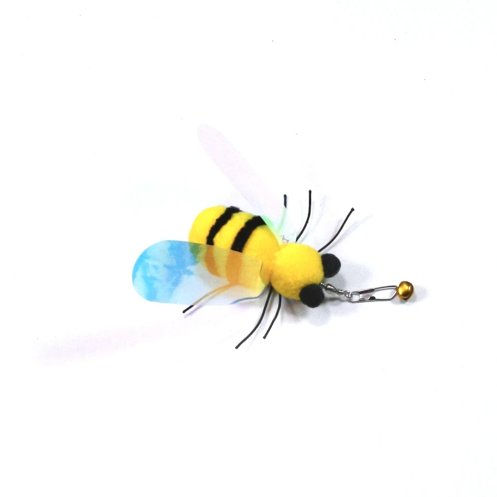 Juguete abeja peluche con campana para gatos - imagen 4