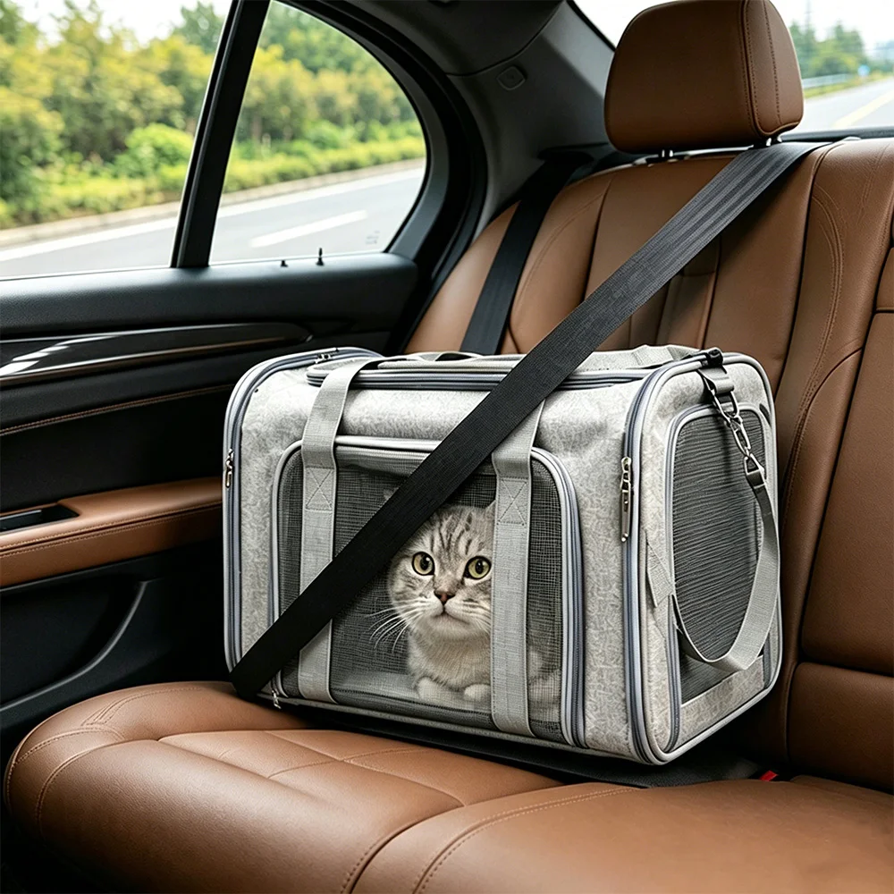 Bolsa de transporte transpirable para gatos y perros mini, aerolíneas - imagen 4