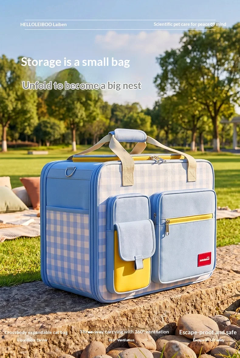 Bolsa de transporte transpirable para mascotas