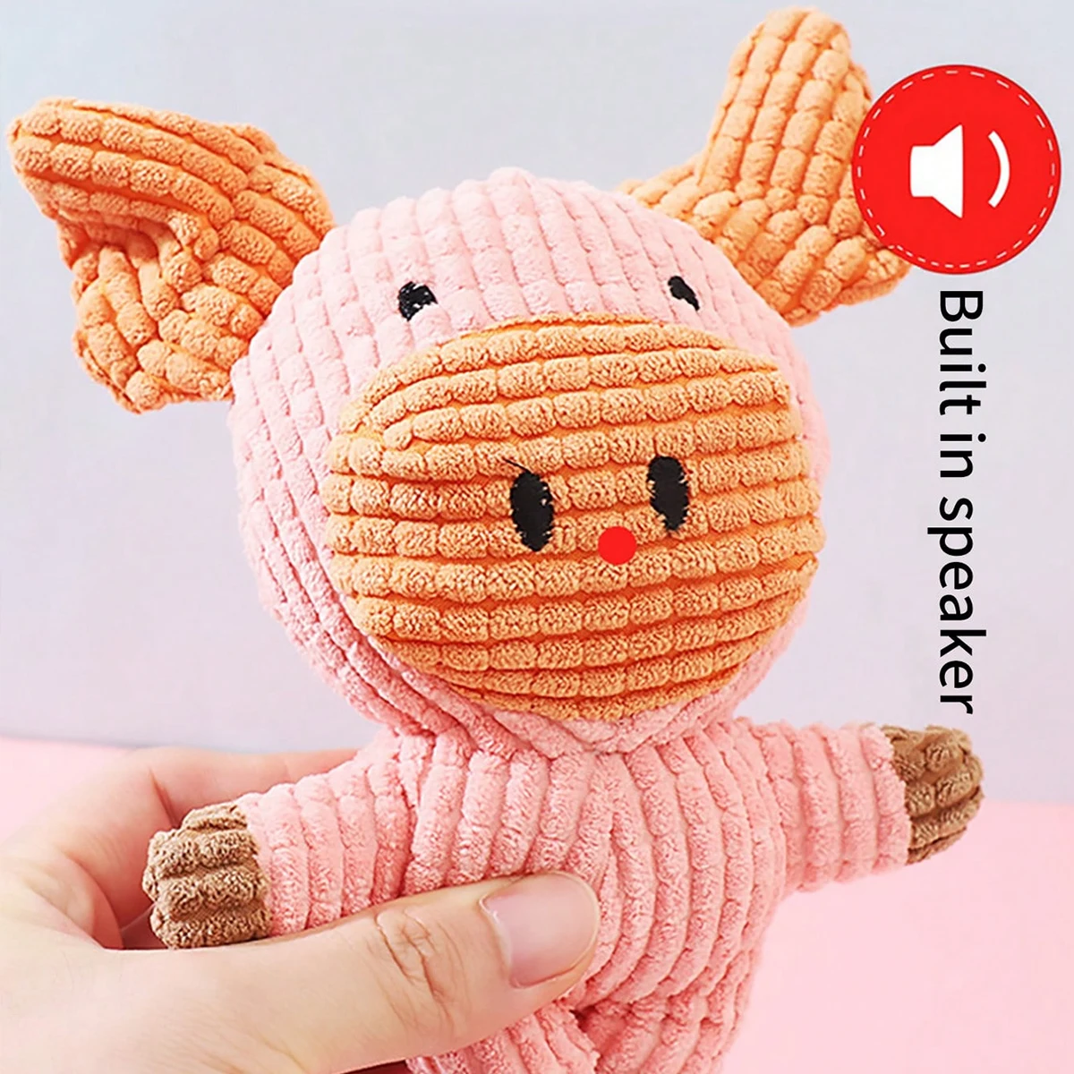 Variedad de diseños de juguetes de peluche para mascotas