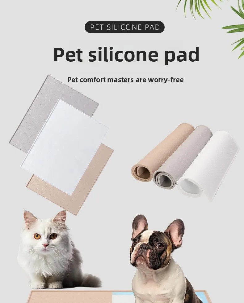 Tapete de silicona impermeable para área de alimentación de mascota