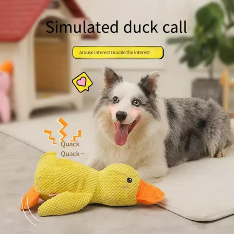 Juguete de Peluche Pato para Perros – Resistente a Mordidas