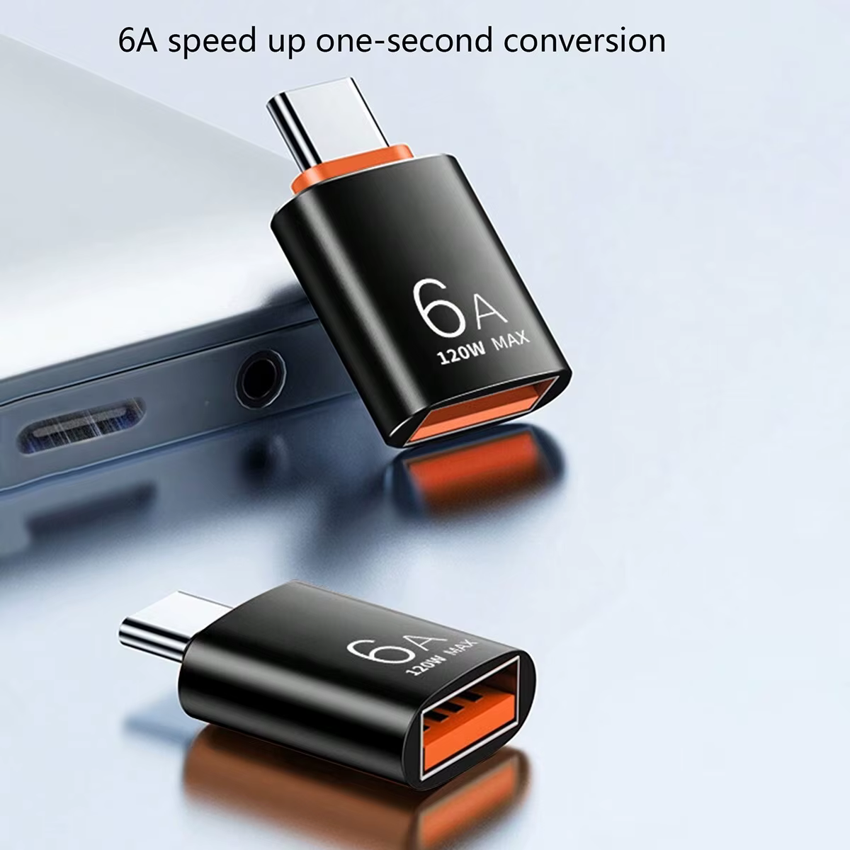 Adaptador tipo C a USB compacto
